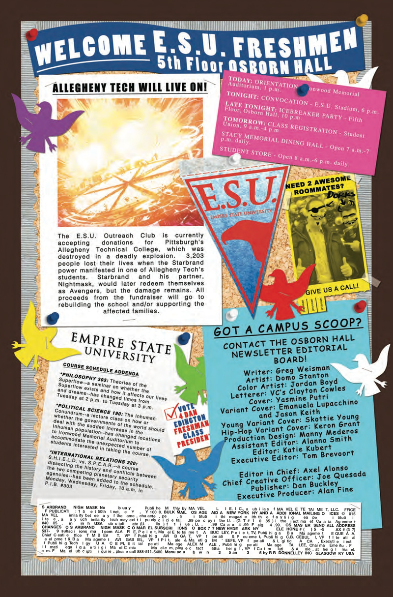 Illustration for article titled Exclusive Marvel preview: The New Universe is college for Starbrand & Nightmask